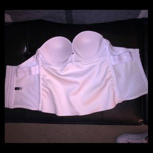 White bridal corset -push up